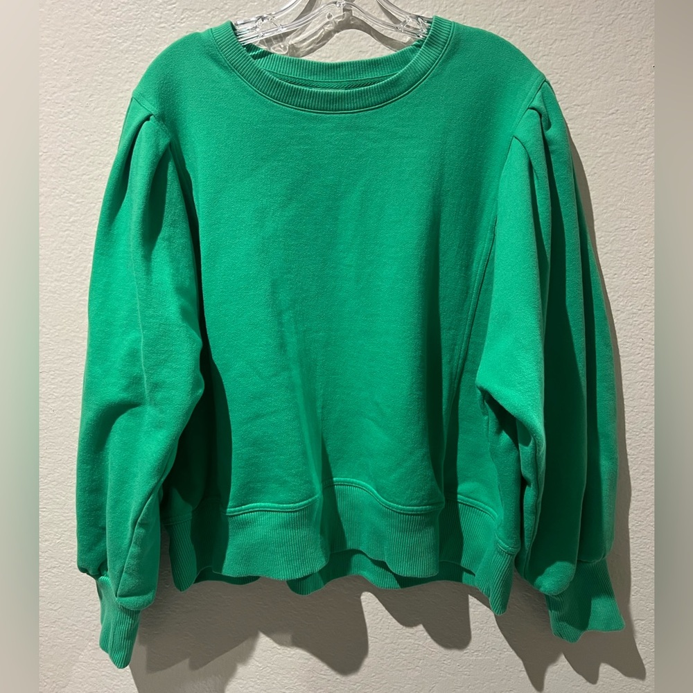 A new day women’s xxl green puff sleeve sweater 💚